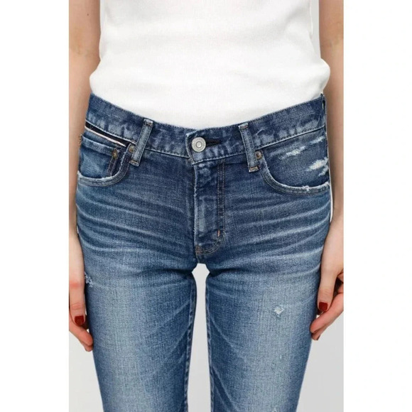 MOUSSY VINTAGE Ingraham Skinny Denim Jeans Dark Blue Size 25 - Picture 4 of 14